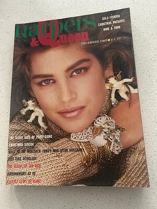 Harpers & Queen Magazine: December 1985 - Cindy Crawford - Foto 1 di 1