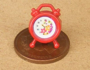 1:12 Scale Non Working Red Alarm Clock Bedroom Tumdee Dolls House Miniature - Picture 1 of 2