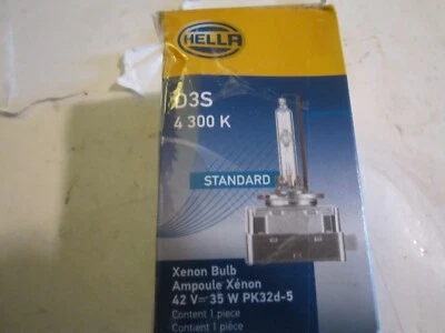 HELLA D3S, 4 300 K, STANDARD XENON BULB,  42 V, 35 W, NEW GENERATION WHITE LIGHT - Image 1 of 4