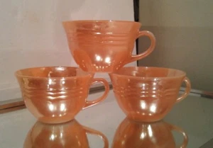 3 Fire King Marigold Coffee/Tea Cups Anchor Hocking - Picture 1 of 6