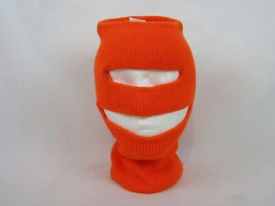 The Hard Hatter Orange Hunting Mask-Open Top-Back of Head Slit-OSFM-EUC - Image 1 of 3