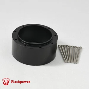 2.0" Steering Wheel Hub Adapter Extension Spacer for 9 Bolt Black - Picture 1 of 3