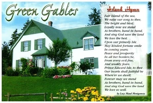 Green Gables - Island Hymn by Lucy Maud Montgomery Prince Edward Island Postcard - Picture 1 of 2