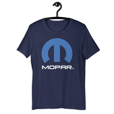 Distressed MOPAR USA Logo Tee - 100% Cotton Unisex Classic - Image 1 of 4