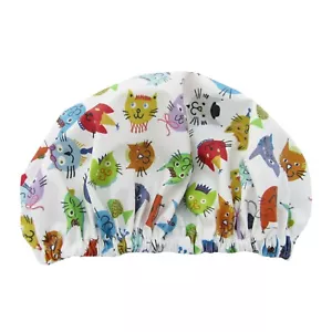 Shower Cap Kids Size Cute Cats - Picture 1 of 8
