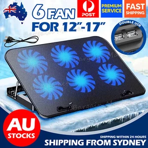 Laptop Notebook Cooler Cooling Stand USB Big Fan Pad Ergonomic Up to 17" inch AU - Picture 1 of 11