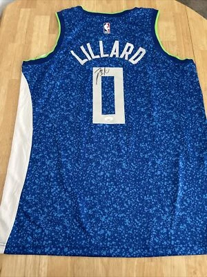 Damian Lillard Milwaukee Bucks Autographed Jersey JSA Certified - Image 1 of 4