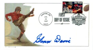 AUTHENTIC All-American Army, LA Rams Football Player, Glenn Davis signed FDC - Picture 1 of 1