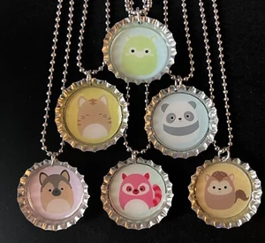 Collares Squishmallows / 6 empaquetados individualmente / Favores de cumpleaños / fiesta - Imagen 1 de 1