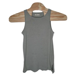 Madewell Women's Tank Top Size XS Olive Green/Gray Linen Blend Boho Beachy - Picture 1 of 9