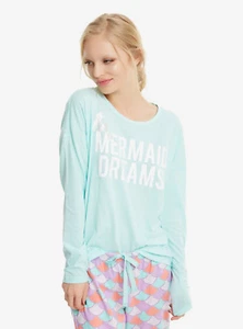 Disney La Sirenita Sueños Ariel Juego de Dormir Pijama y Máscara para Dormir XS y L Nuevo con Etiquetas - Imagen 1 de 2