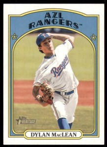2021 Heritage Minors Base #171 Dylan MacLean - AZL Rangers