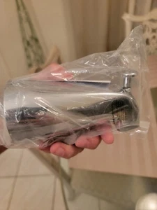 SENTO Silver Universal Bathroom Tub Spout with Diverter Heavy Duty Durable Me... - Picture 1 of 3