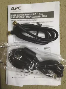 APC AP9827 BACK-UPS PRO USB TO ETHERNET RJ45 ADAPTER CABLE & COAX CORD REPLACE - Picture 1 of 5