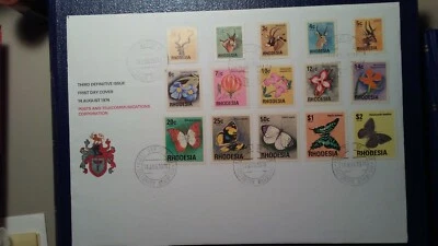 Rhodesia Used  3rd Definitive Issue First Day Cover 14 August 1974 - Image 1 of 3