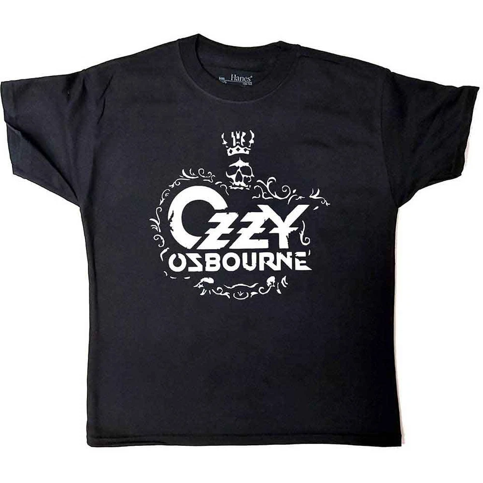BITCRUNCHER Ozzy Osbourne Logo Official Childrens Tee T-Shirt Boys Kids