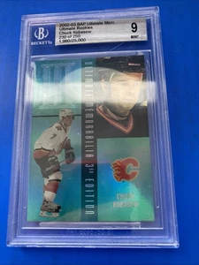 2002-03 Ultimate Memorabilia 3rd Edition Chuck Kobasew #8 Beckett 9 - Picture 1 of 2