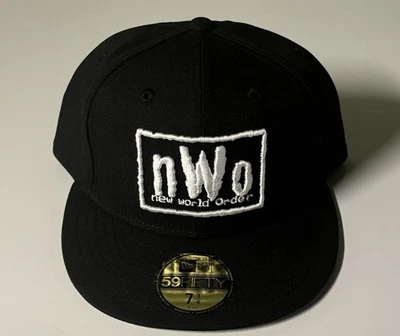 nWo - New World Order New Era 59Fifty Gorra Ajustada Talla 7 3/4 - ¡¡MUY RARA!!! Foto 1 de 2