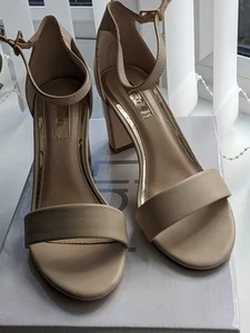 Linzi Sandals Block Heel Size 3 Nude Worn for a couple of hours only - Picture 1 of 6