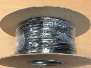 Tubo flessibile in tessuto PET flex nero 100 m tubo intrecciato 10 mm per cavo 7-15 mm - Foto 1 di 3