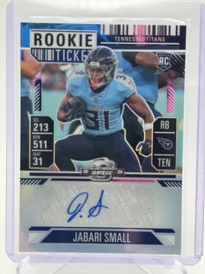 2024 CONTENDERS OPTIC JABARI SMALL AUTO NEBULA /2 ROOKIE RC  - Image 1 of 2