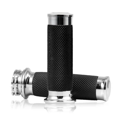 Empuñaduras universales de manillar de 1"" 25 mm para Harley Kawasaki Café Racer Touring Foto 1 de 4