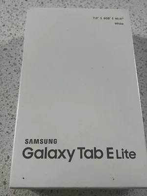 Samsung Galaxy Tab E Lite SM-T113 8GB, Wi-Fi, 7in - White - Image 1 of 3