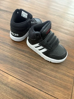 adidas Hoops Mid 3.0 AC I Black/White Toddler Boy's Sneakers Basketball Shoes 7K - Image 1 of 4