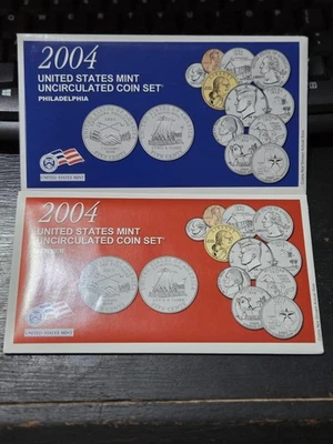 2004 Uncirculated Coin Set U.S Mint Government Packaging OGP COA - Image 1 of 2