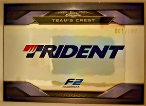 2023 Topps Chrome Formula 1 #CC-TRI Trident Constructor Crest 001/199 1st Print! - Picture 1 of 2