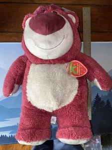 Disney Parks Toy Story 3 Lotso Huggin Bear 14" Plush Strawberry Scented - Picture 1 of 9