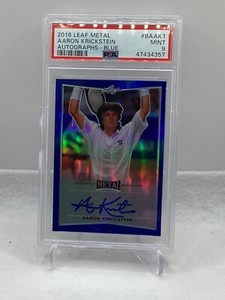 2016 Leaf Metal Auto Blue #BAAK1 Aaron Krickstein PSA 9
