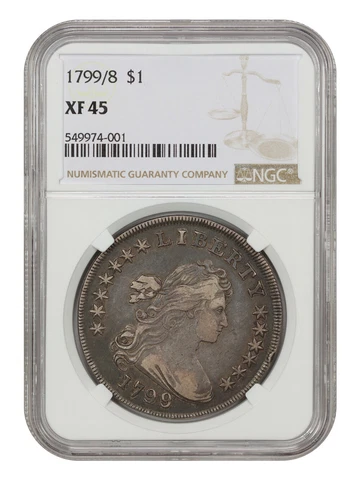 1799/8 $1 NGC XF45 (15 Stars Reverse) Cover