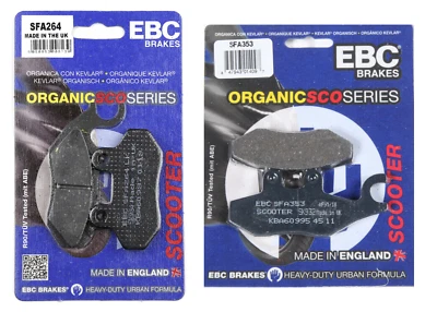 COPPIA/PASTGLIE SYM HD 300 IE 4T LC EURO 4 DAL  2019 EBC ANT POST SFA264 SFA353 - Imagen 1 de 4