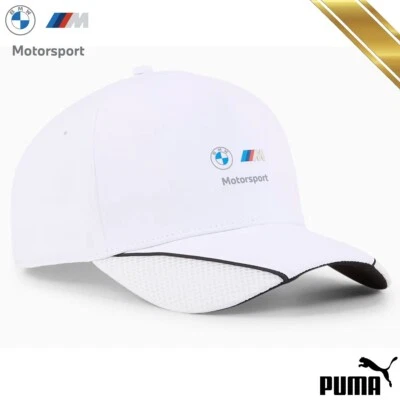 2025 BMW M Motorsport Baseball Cap White Unisex Designer - PUMA Original - Изображение 1 из 4