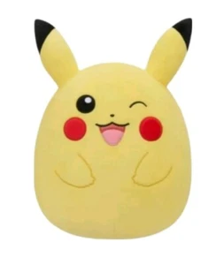 Squishmallows Winking Pikachu 10" Pokemon Giallo Peluche KellyToy Nuovo - Foto 1 di 4