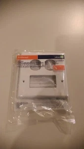 Leviton White Duplex Outlet Cover Decora Rocker Switch GFCI Wallplate PJ826-W - Picture 1 of 2