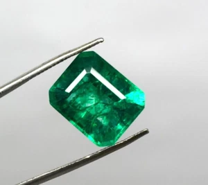 Natürlicher Smaragd 9,20 ct Zertifiziert Beste Qualität Smaragd Form Edelstein. - Bild 1 von 4