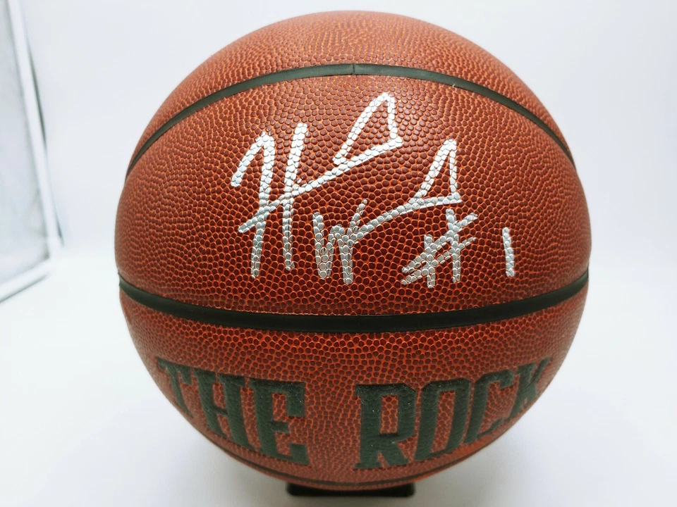哈基姆·沃里克·锡拉丘兹大学签名篮球 — 第 1/4 张图片