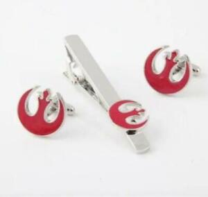 Exclusive Cufflinks & Tie Clip Pin Set, Star Wars Collection! Men Christmas Gift