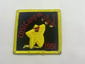 Vintage 1991 Girl Scout COSI Science Musuem Camp-In Patch Columbus, OH - Picture 1 of 3