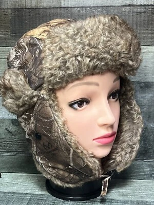 Hot Shot Realtree Insulated Trapper Hat Faux Fur Ear Flap Camouflage - Image 1 of 4