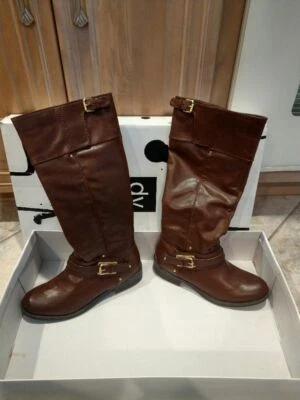 DV by Dolce Vita Women's Lasso Riding Boot. Color- Cognac Stella Size 7 - Image 1 of 4