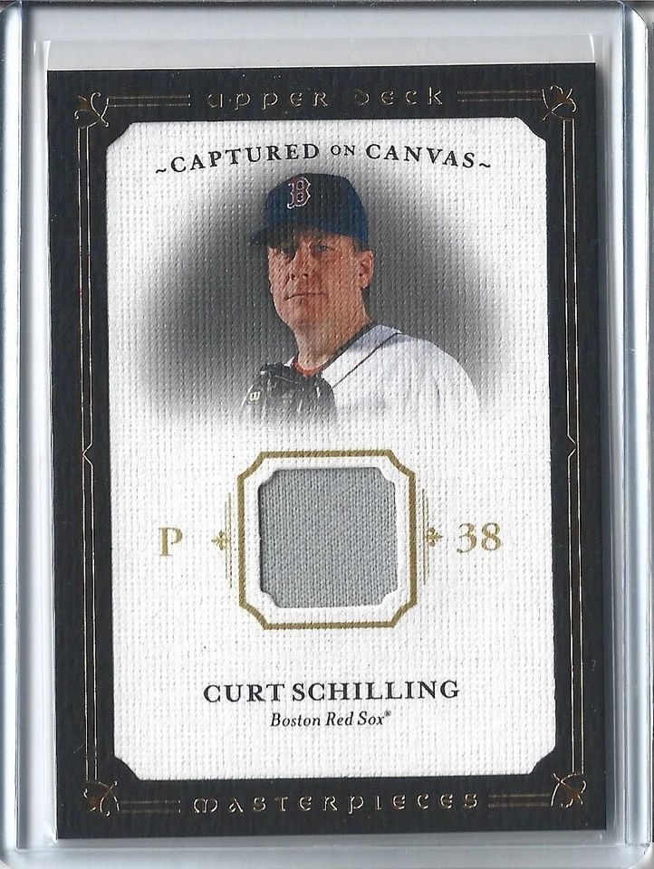 Curt Schilling - 2008 Upper Deck Masterpieces #CC-CS - Captured on Canvas Relic - Image 1 of 2
