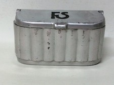 FS FERROVIE DELLO STATO POSACENERE PUBBLICITARIO VINTAGE ALLUMINIO