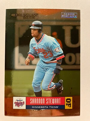 2005 Donruss #244 SHANNON STEWART Minnesota Twins Career Stat Line 041/303 - Image 1 of 2
