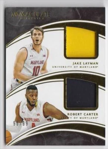 2016 Immaculate College Rookie Jersey Jake Layman Robert Carter 95/99 Maryland - Picture 1 of 2