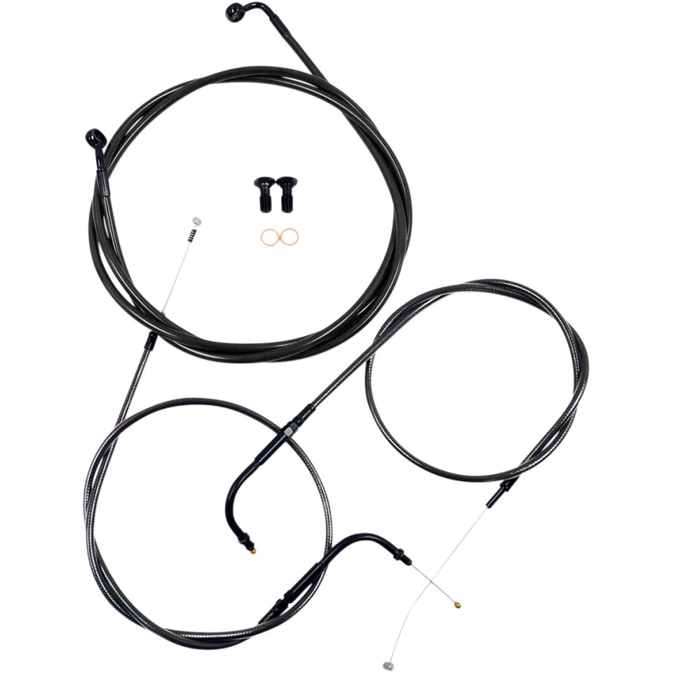 Kit de línea de freno/cable de manillar trenzado estándar LA Choppers | LA-8100KT-19M Foto 1 de 1