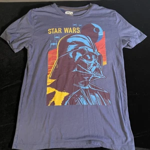 Star Wars Darth Vader Bust T-Shirt - Blue/Gold/Red, Size M by Fifth Sun - Picture 1 of 3
