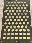 Us Mercury Dimes 1916-1945 Complete Set Old Capital Holder 78 Coins (Estate)